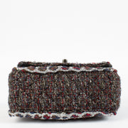 shop 100% authentic second hand Chanel Multicolor Silver Mini Tweed Flap Bag on Labellov.com