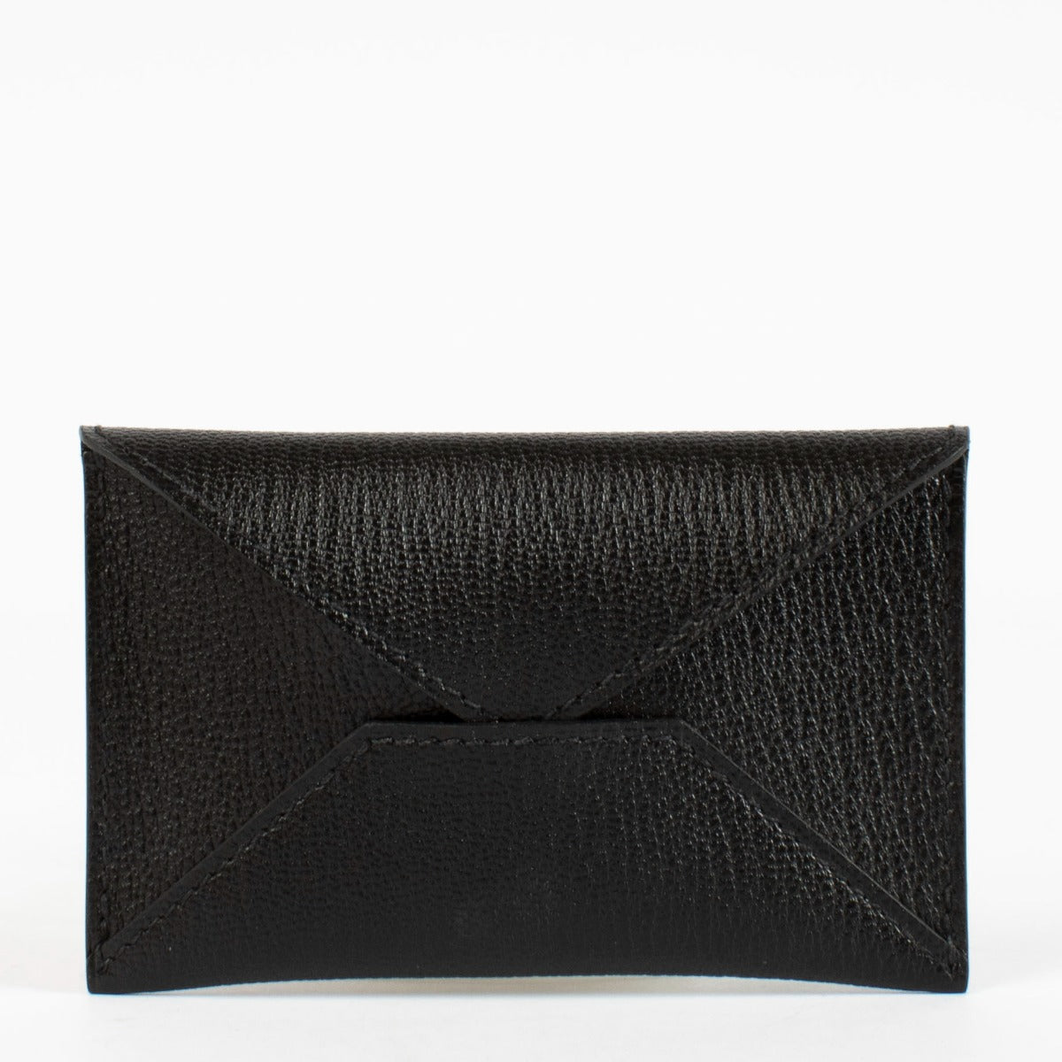 Authentic pre-loved Hermès Black MM Envelope Card Holder on Labellov.com