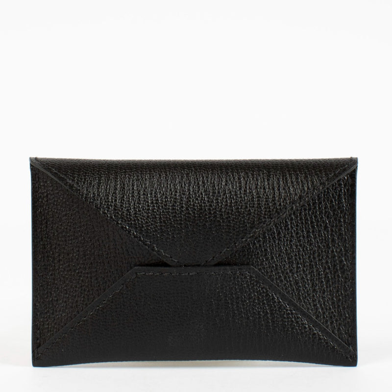 Authentic pre-loved Hermès Black MM Envelope Card Holder on Labellov.com