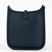 authentic preloved Hermès Evelyne 16 Clemence Sangle Blue De Prusse PHW on Labellov.com