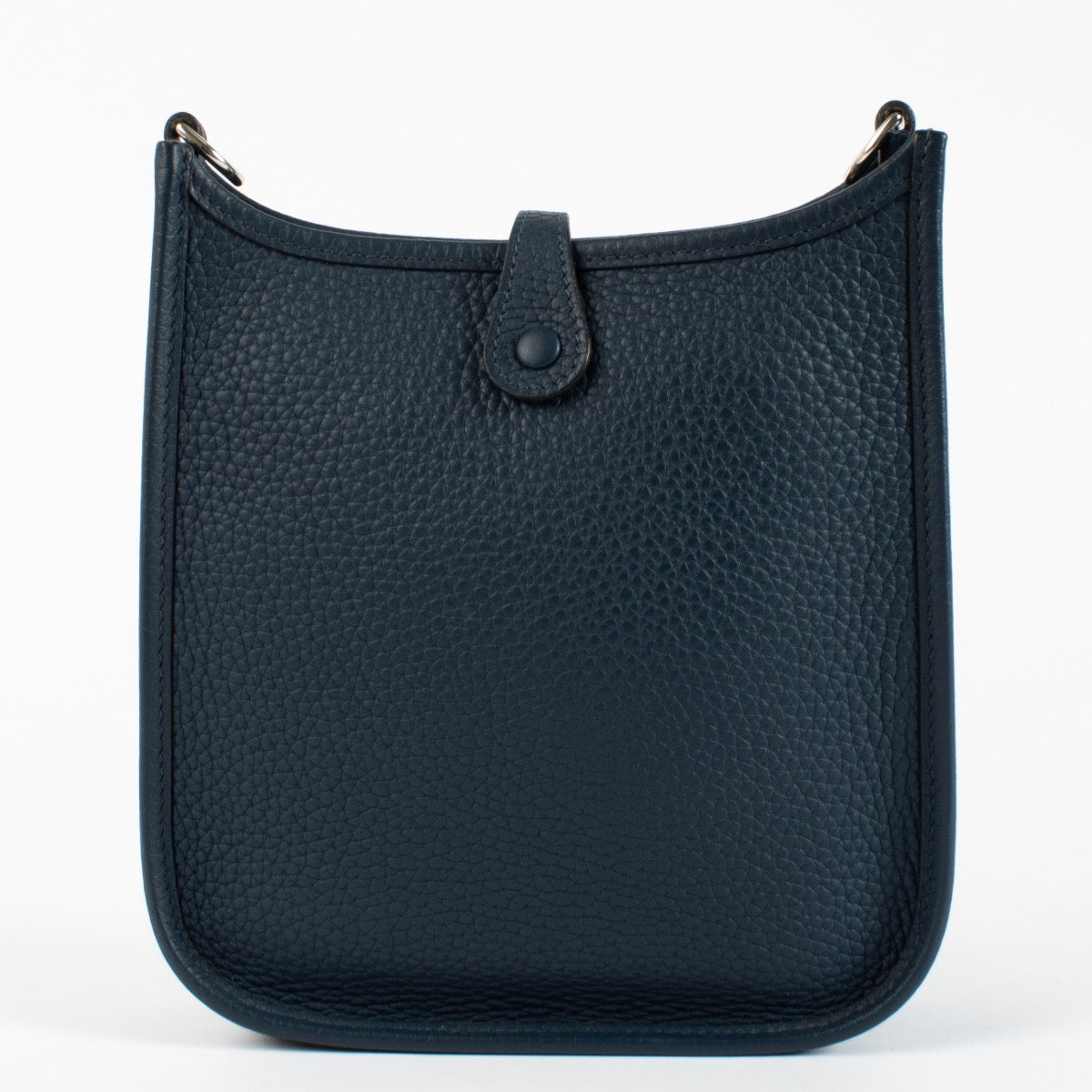 authentic preloved Hermès Evelyne 16 Clemence Sangle Blue De Prusse PHW on Labellov.com