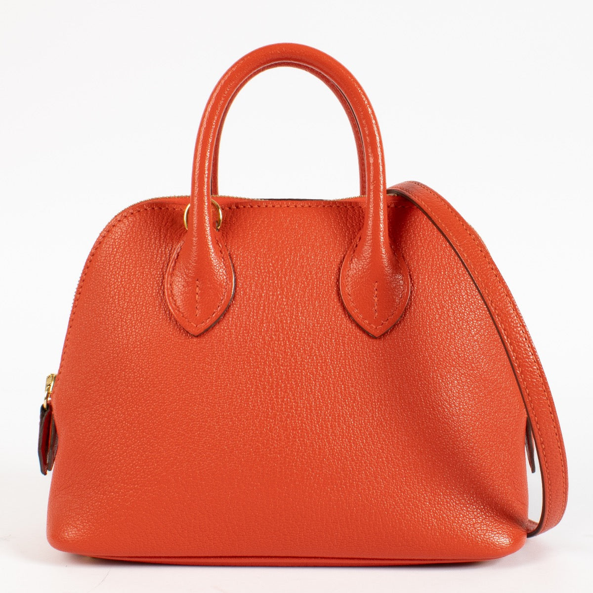 shop 100% authentic second hand Hermès Bolide 1923 Mini Capucine Chevre Mysore GHW on Labellov.com