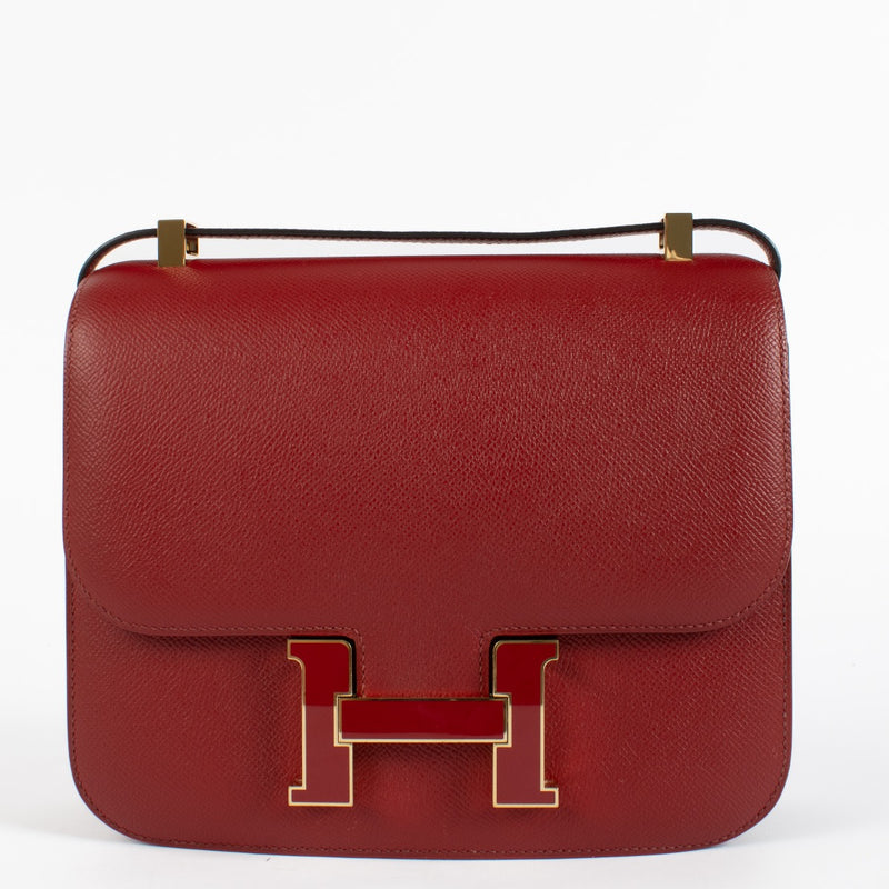 Hermès Constance 24 Verso Rouge Grenat/Bougainvillier Epsom PBHW