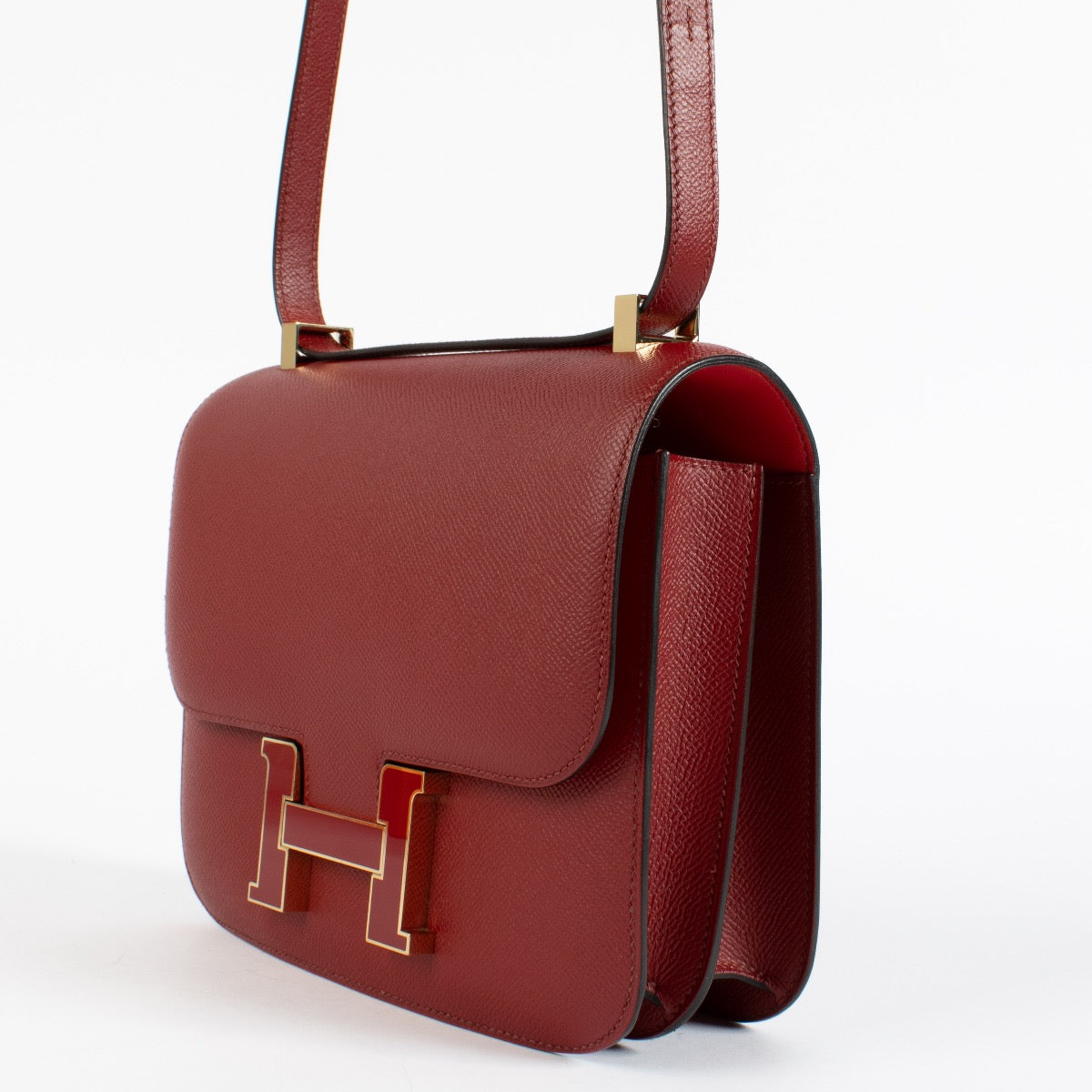 Hermès Constance 24 Verso Rouge Grenat/Bougainvillier Epsom PBHW