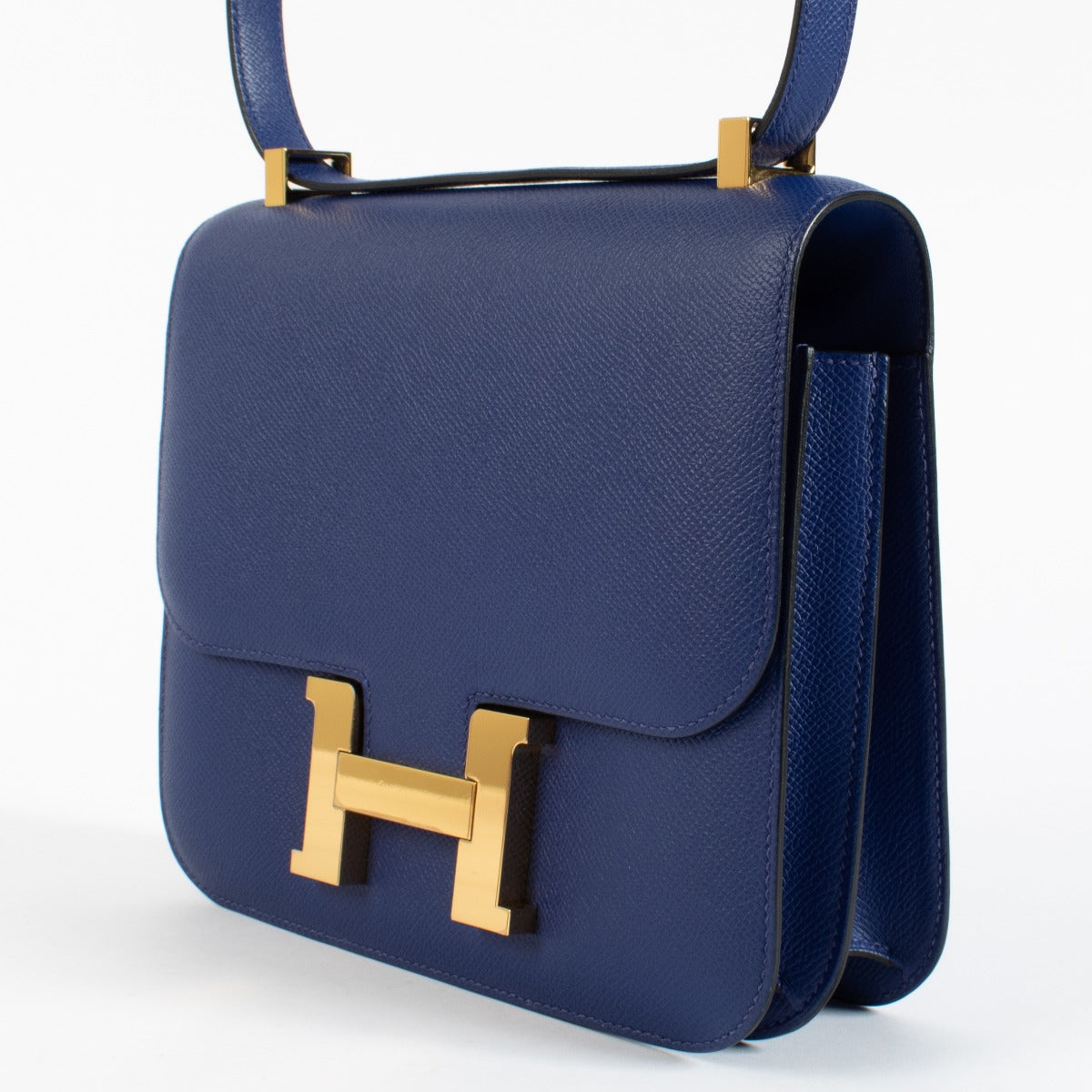 Hermès Constance 24 Bleu Electrique Epsom GHW