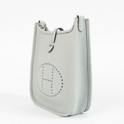 Authentic pre-loved Hermès Evelyne 16 Bleu Pale/Gris Etain Clemence PHW on Labellov.com