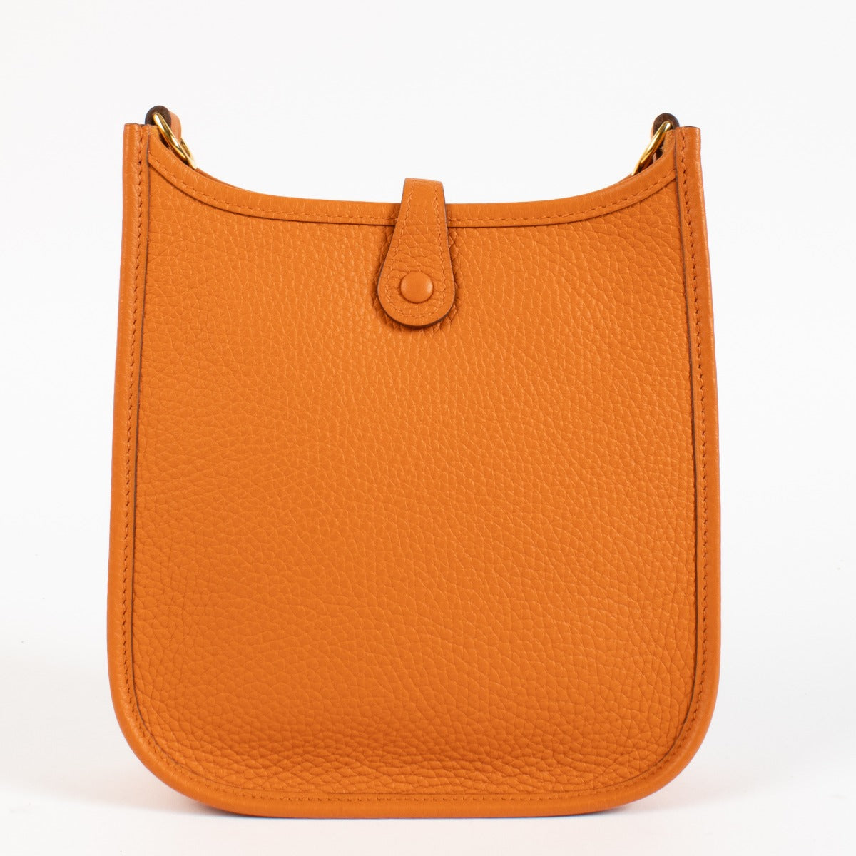 Authentic pre-loved Hermès Evelyne 16 Orange Clemence GHW on Labellov.com