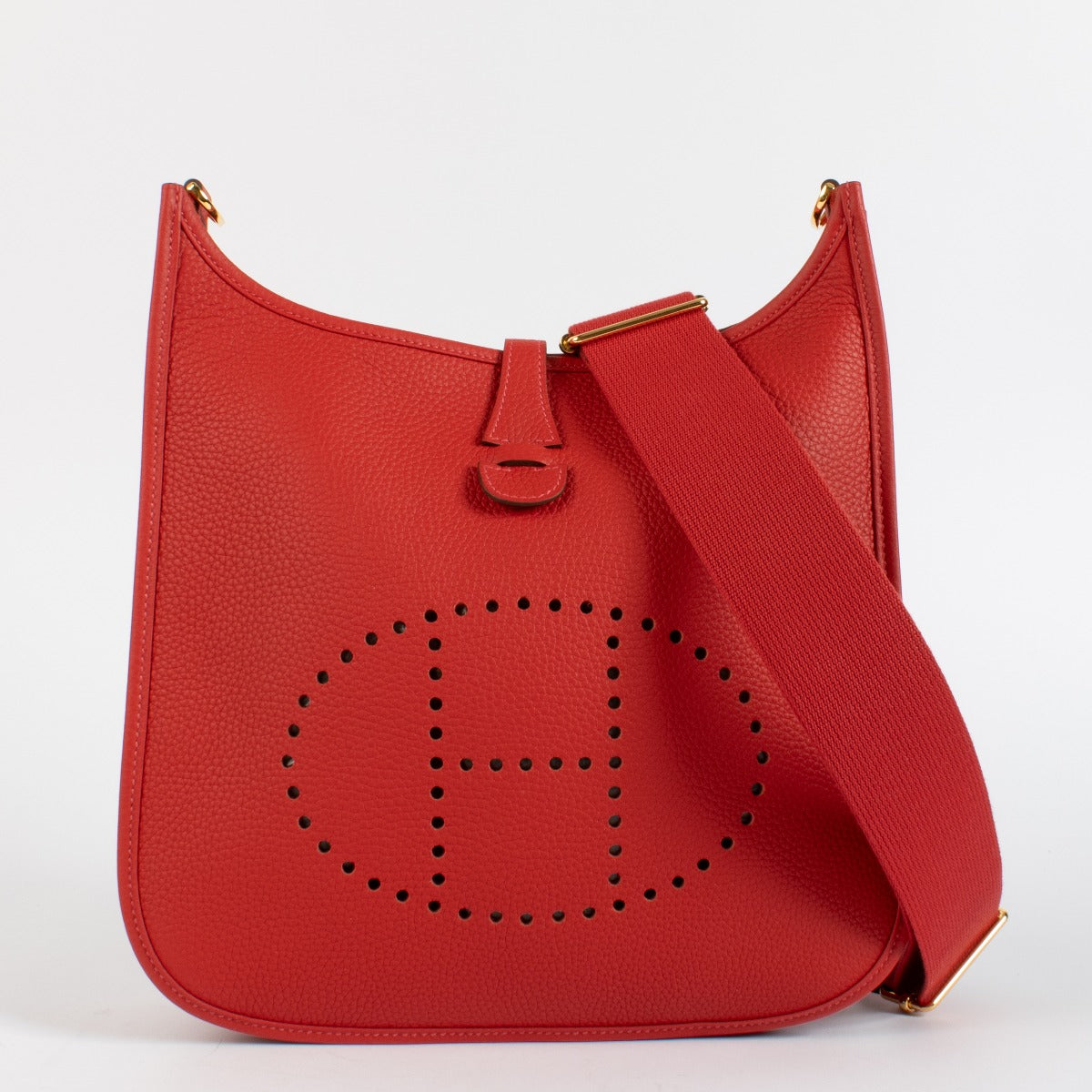 Hermès Evelyne III 29 Vermillon Clemence GHW