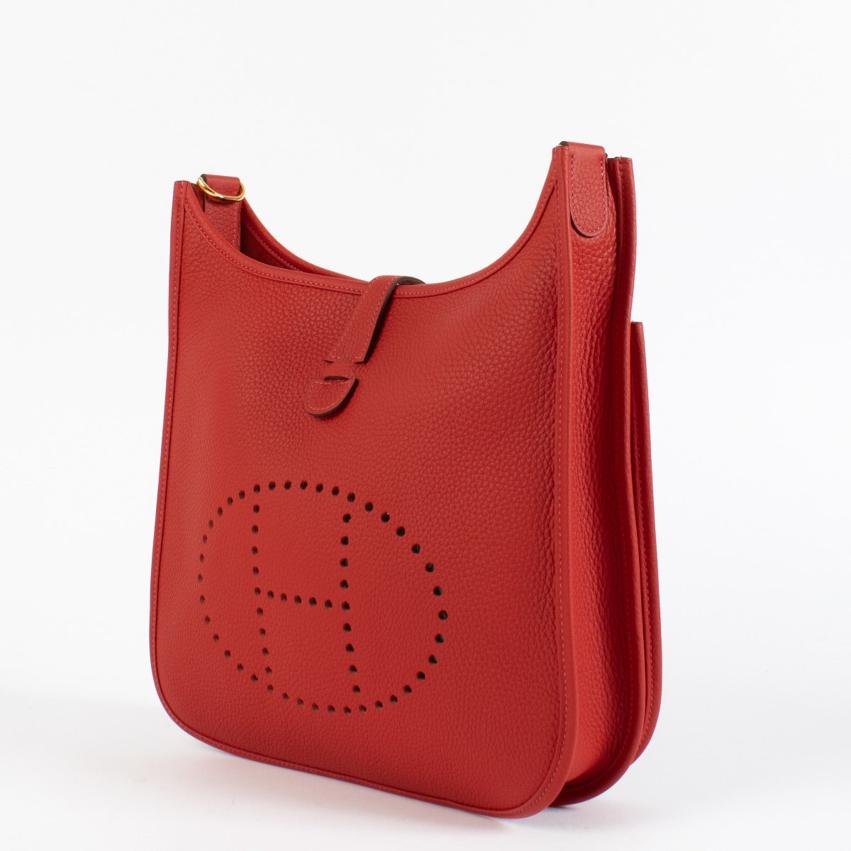 Hermès Evelyne III 29 Vermillon Clemence GHW