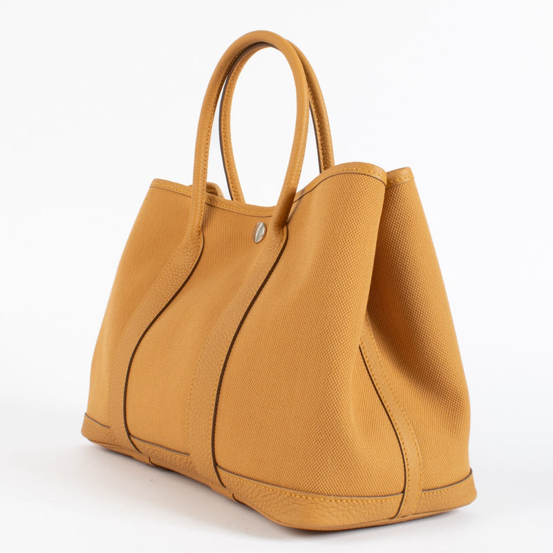 Hermès Garden Party 30 Naturel Sable Canvas/Negonda PHW