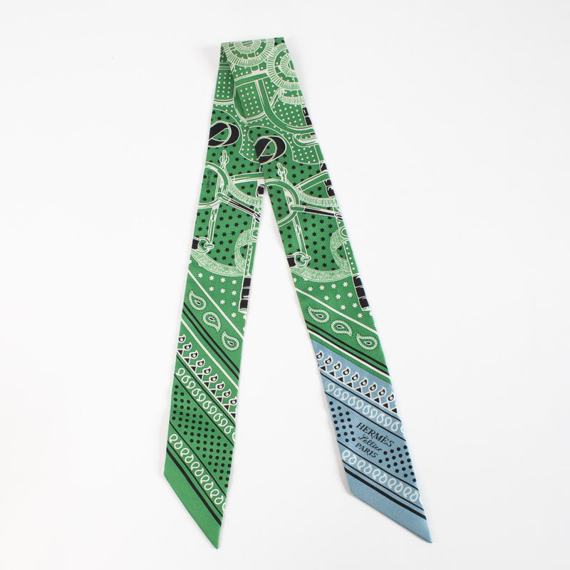 authentic preloved Hermès Epron D'Or Twilly Scarf on Labellov.com