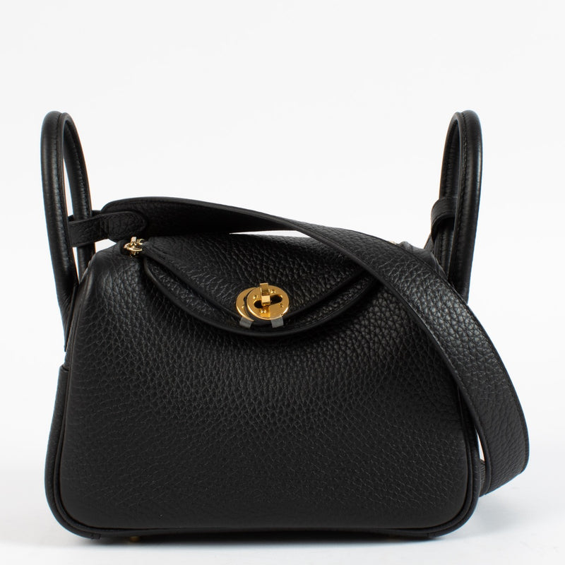 shop 100% authentic second hand Hermès Lindy Mini Black Clemence GHW on Labellov.com