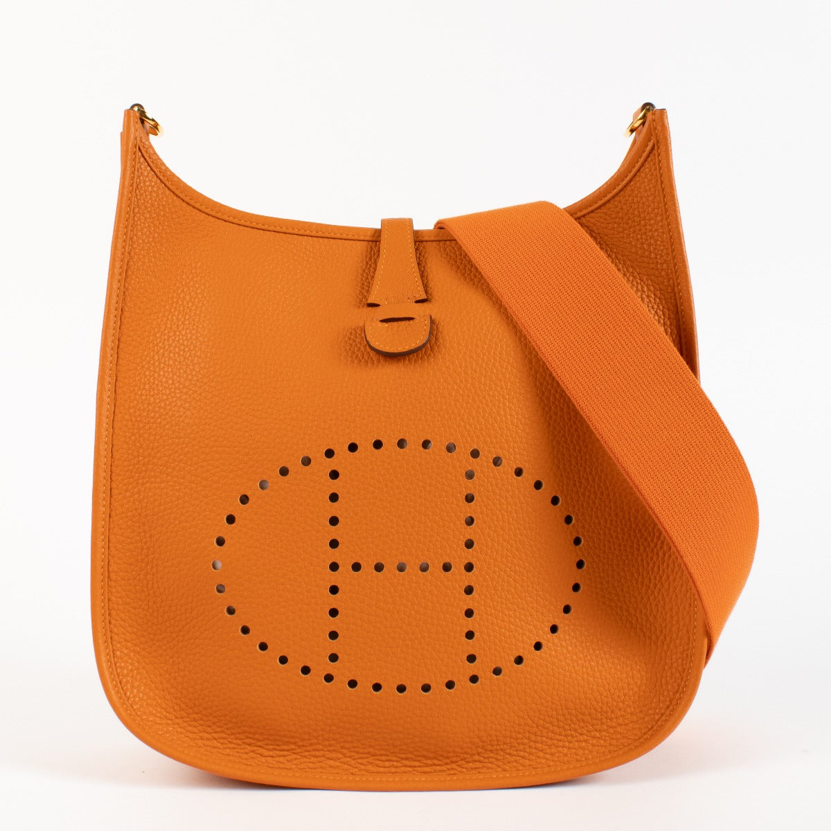 Hermès Evelyne III 29 Orange Clemence GHW