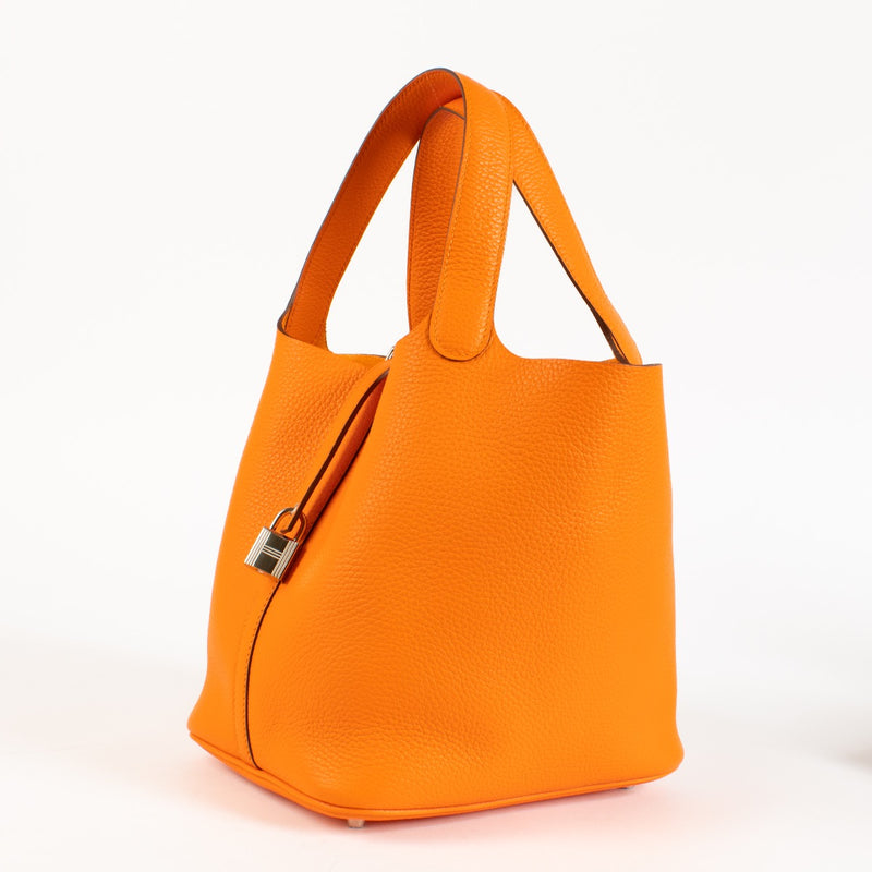 Hermès Picotin Lock 22 Orange Clemence PHW