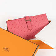 shop 100% authentic second hand Hermès Bearn Pink Ostrich Long Wallet on Labellov.com