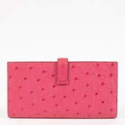shop 100% authentic second hand Hermès Bearn Pink Ostrich Long Wallet on Labellov.com