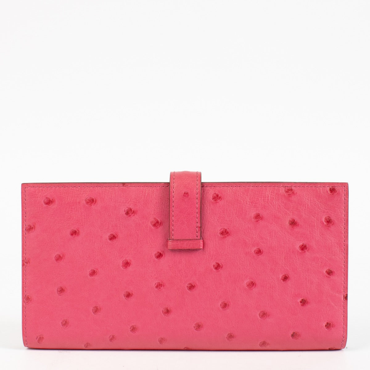 shop 100% authentic second hand Hermès Bearn Pink Ostrich Long Wallet on Labellov.com