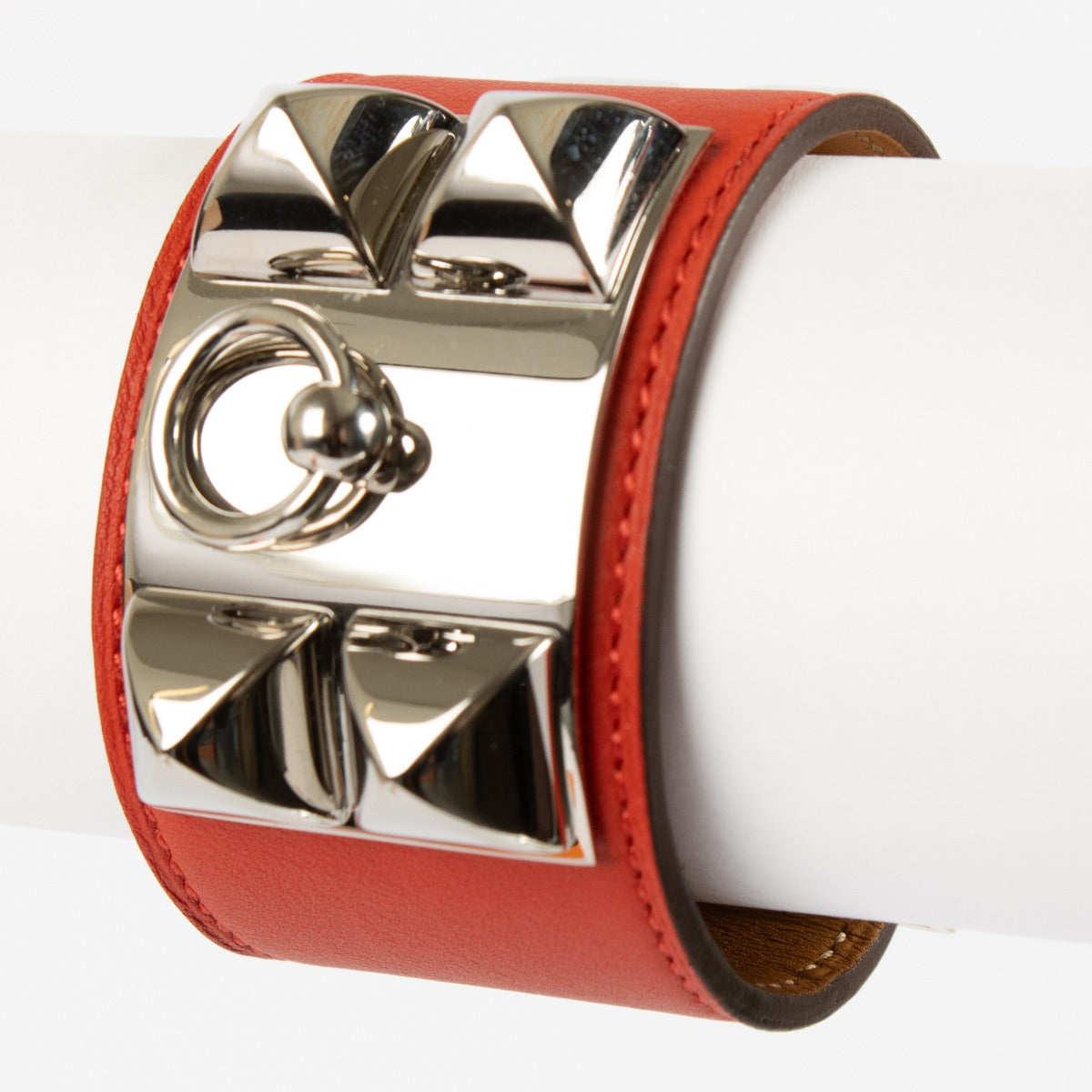 Hermès Red Collier De Chien Bracelet - Size XS – Labellov