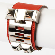 shop 100% authentic second hand Hermès Red Collier De Chien Bracelet - Size XS on Labellov.com