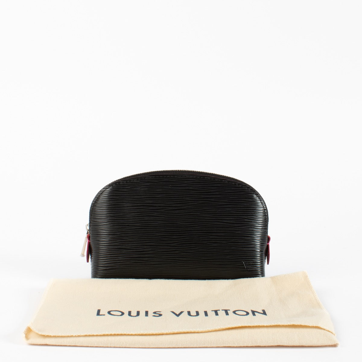 authentic preloved Louis Vuitton Black Epi Leather Cosmetic Pouch on Labellov.com