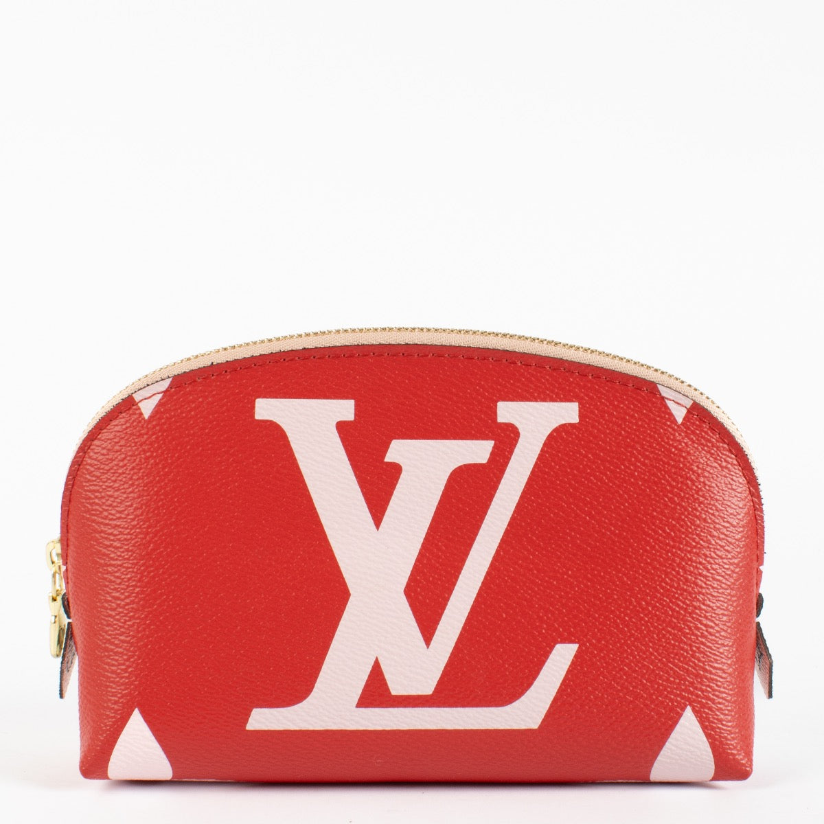 authentic preloved Louis Vuitton Cosmetic Pouch Giant Monogram Pink-Red on Labellov.com