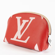 authentic preloved Louis Vuitton Cosmetic Pouch Giant Monogram Pink-Red on Labellov.com