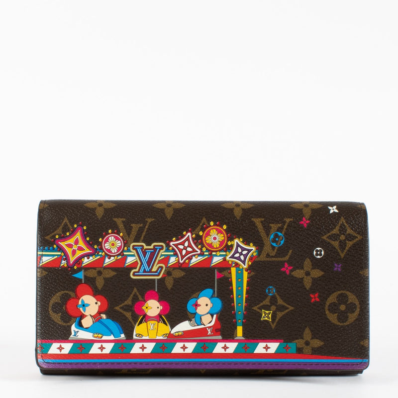 authentic preloved Louis Vuitton x Takashi Murakami Monogram Sarah Wallet on Labellov.com