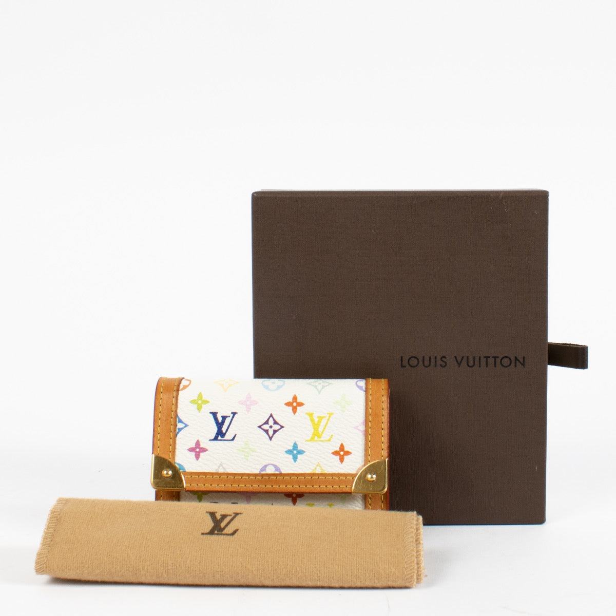 shop 100% authentic second hand Louis Vuitton x Takashi Murakami White Multicolor Monogram Wallet on Labellov.com