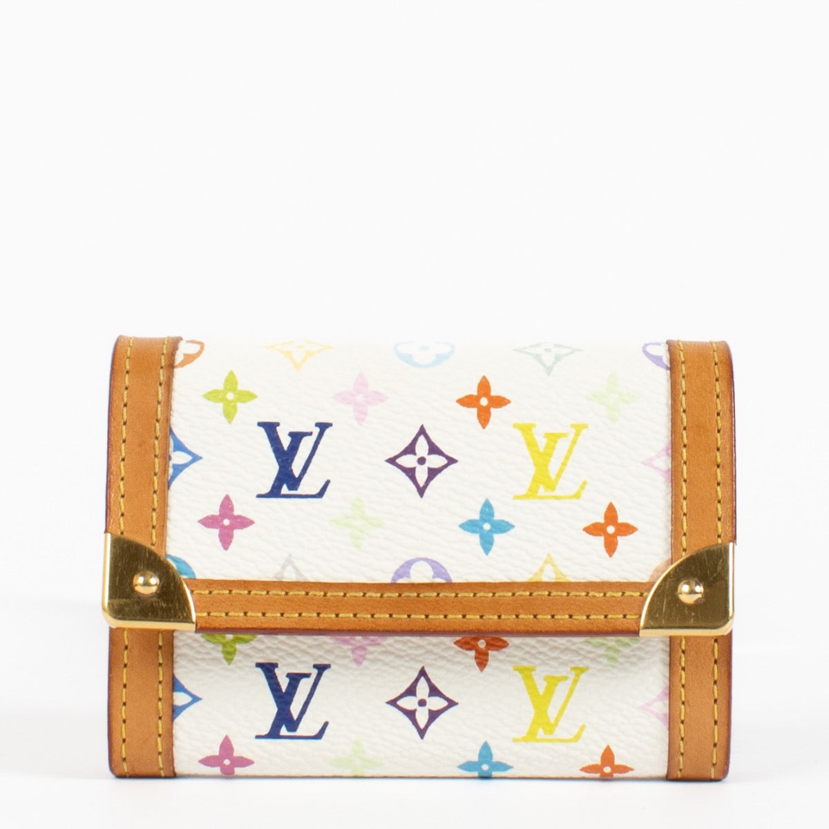 shop 100% authentic second hand Louis Vuitton x Takashi Murakami White Multicolor Monogram Wallet on Labellov.com
