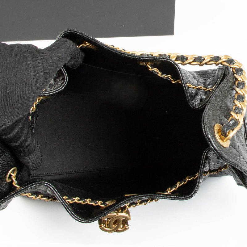 Chanel Black Caviar Chanel 25 Small Bag