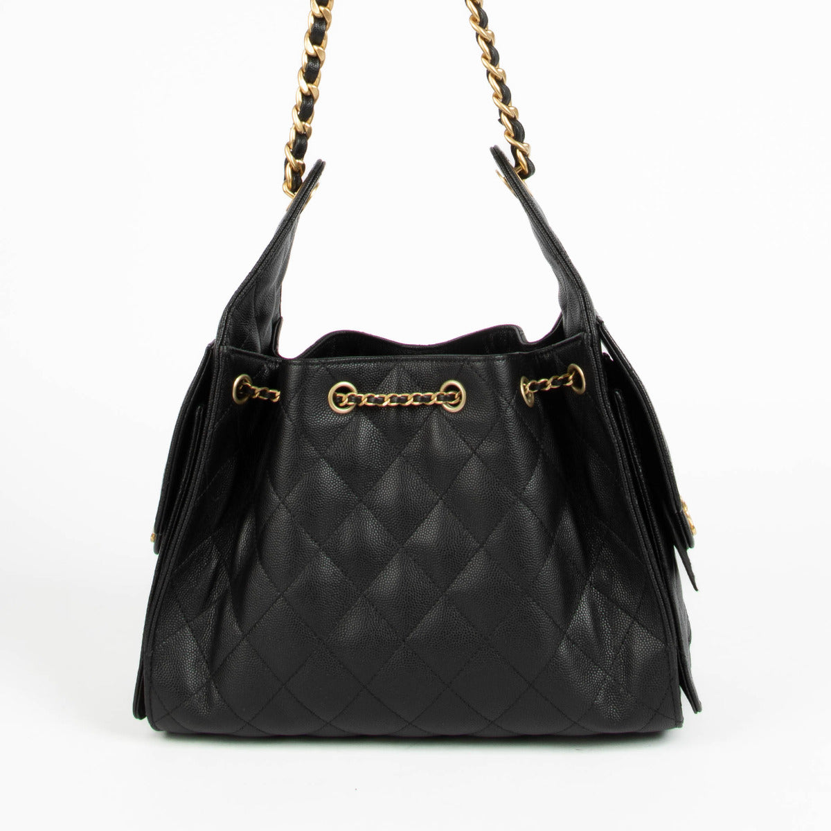 Chanel Black Caviar Chanel 25 Small Bag