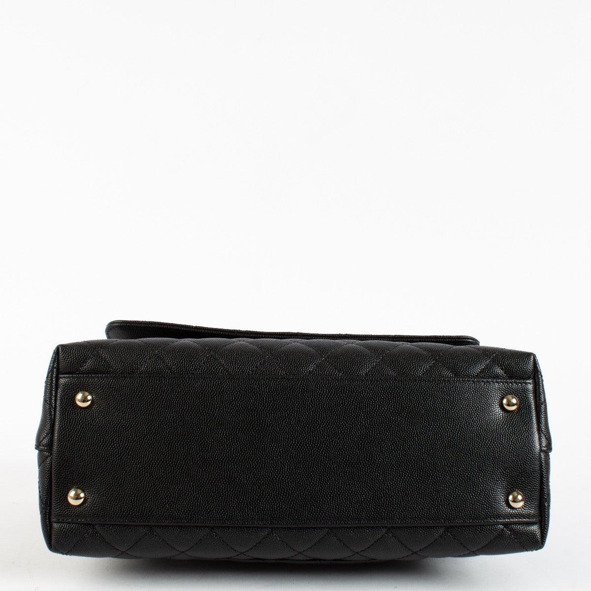 Chanel Black Caviar Medium Coco Handle Bag
