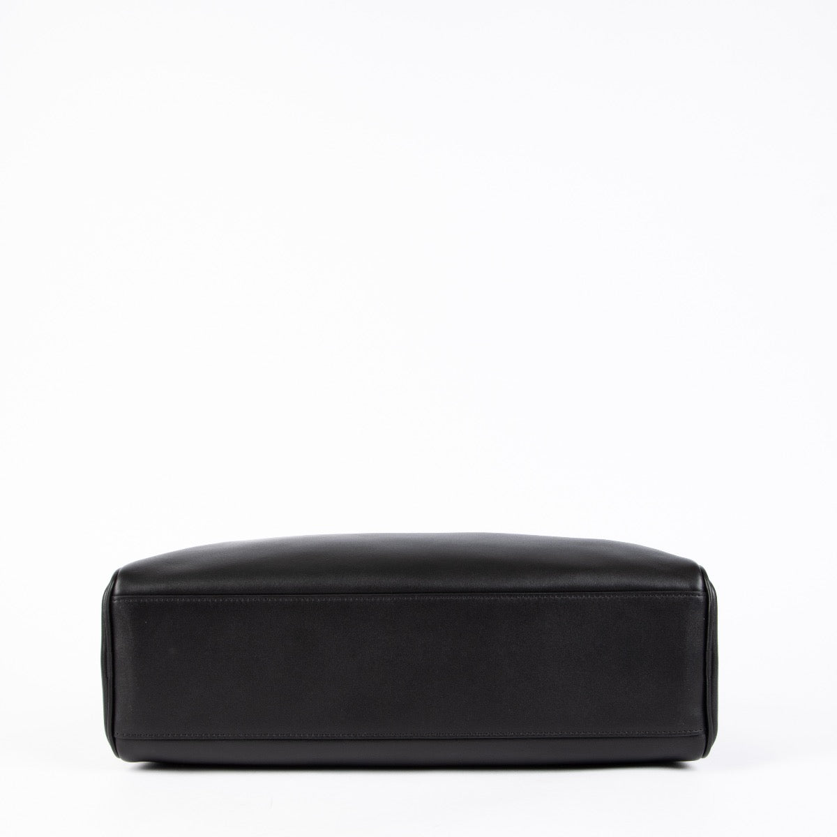 Authentic pre-loved Chanel Black Large Calfskin Bowling Shoulder Bag on Labellov.com