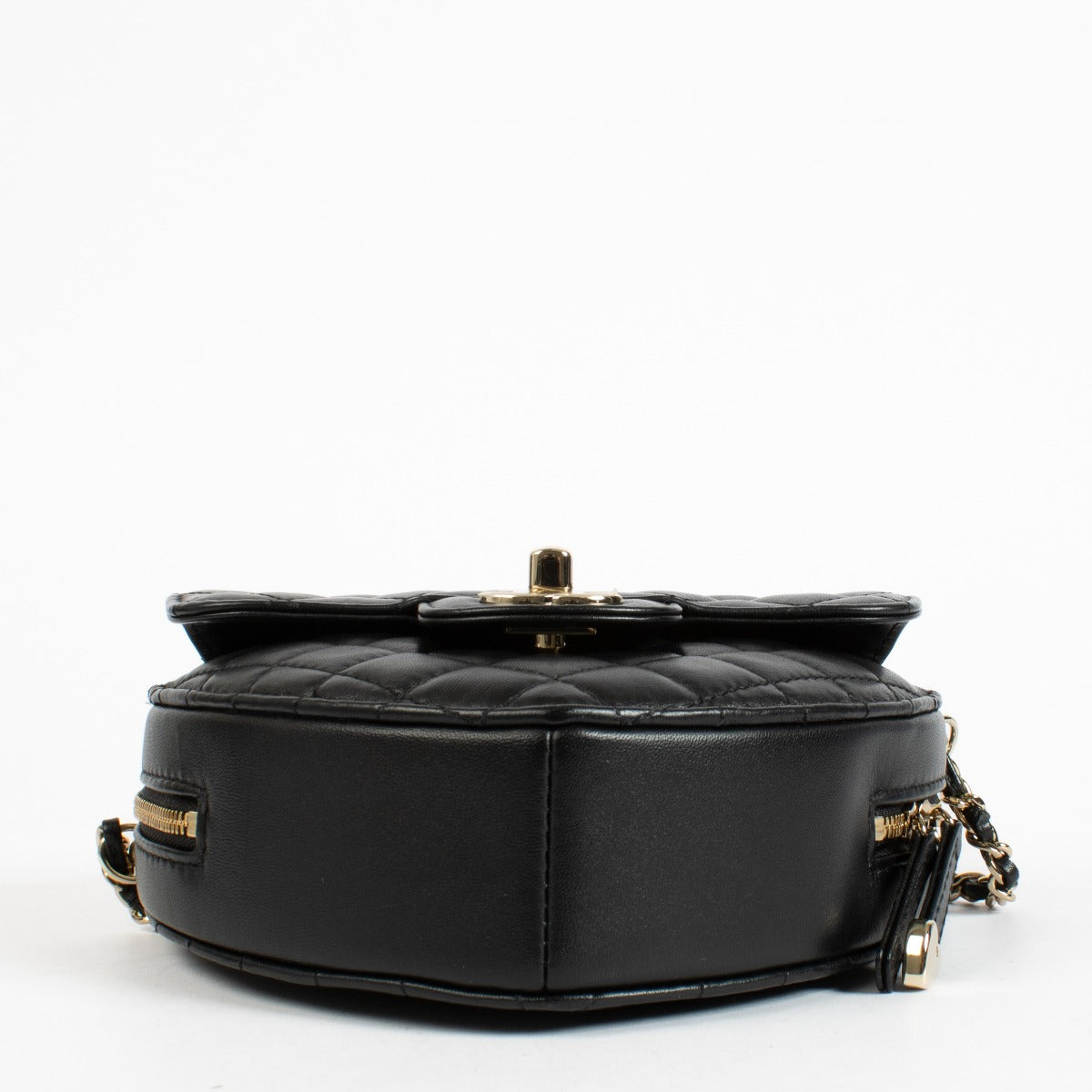 Sac Cœur Large Chanel 22S CC In Love en Agneau Noir