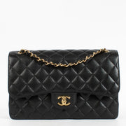 Shop the authentic Chanel Black Caviar Large Flap / Jumbo Classic Bag second hand on Labellov.com.