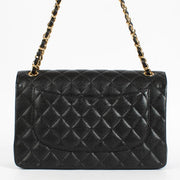 Shop the authentic Chanel Black Caviar Large Flap / Jumbo Classic Bag second hand on Labellov.com.