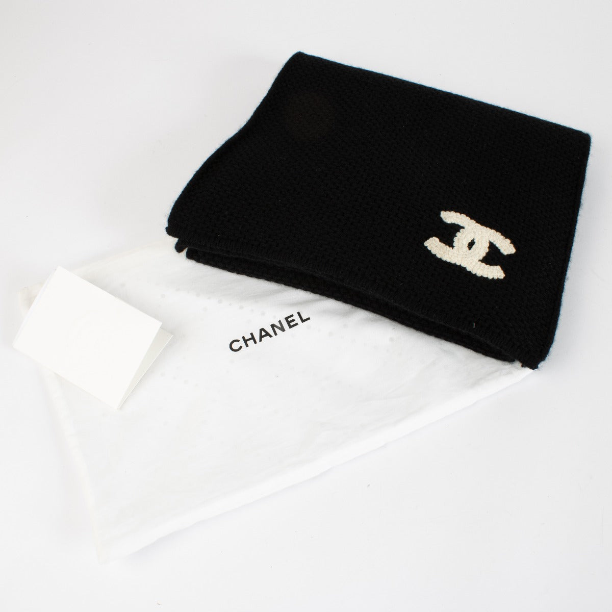 Chanel Black Scarf