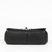 Authentic pre-loved Chanel Black Chevron Calfskin Mini Classic Rectangular Bag on Labellov.com