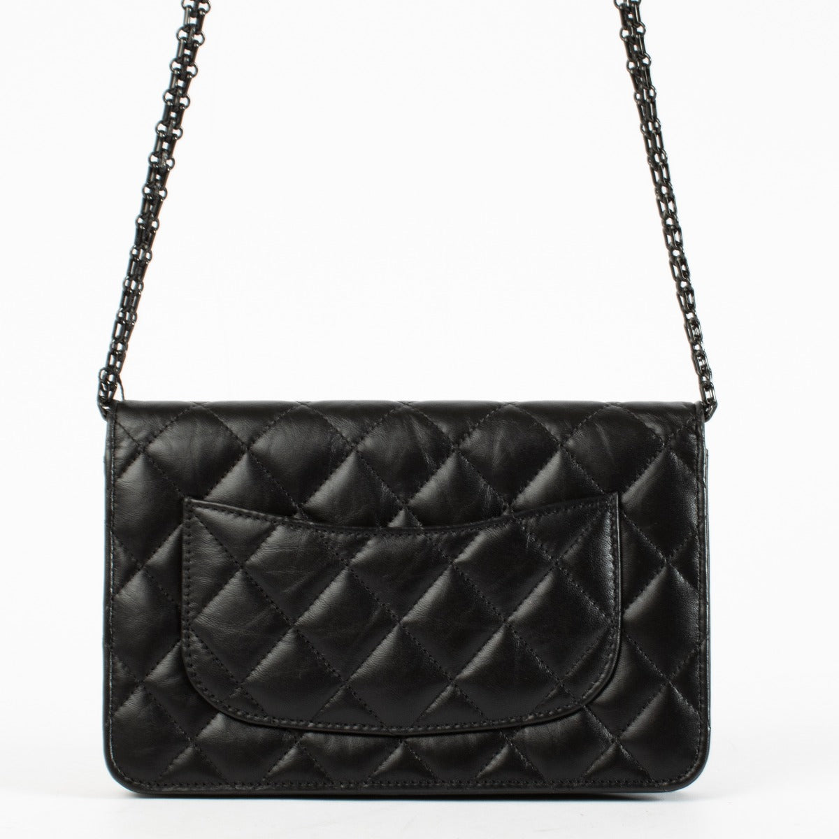 Authentic second-hand Chanel So Black 2.55 Wallet On Chain on labellov.com