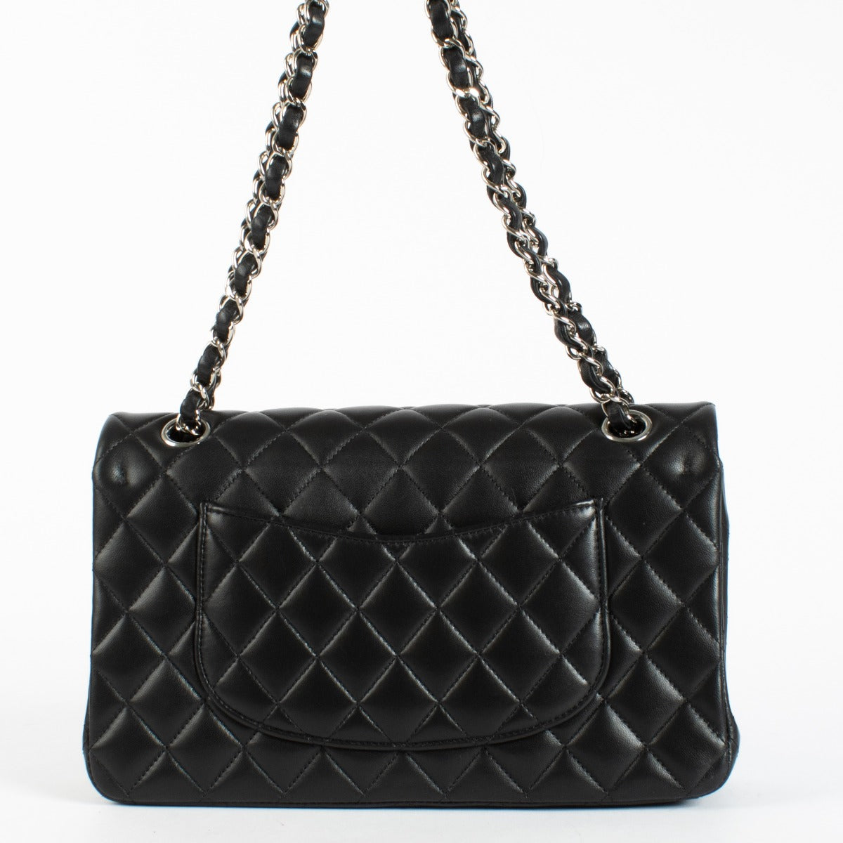 Chanel Zwarte Lamsleren Medium Classic 11.12 Tas