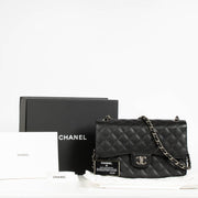 Authentic pre-loved Chanel Classic Large/Jumbo Black Caviar Flap Bag on Labellov.com
