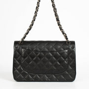 Authentic pre-loved Chanel Classic Large/Jumbo Black Caviar Flap Bag on Labellov.com