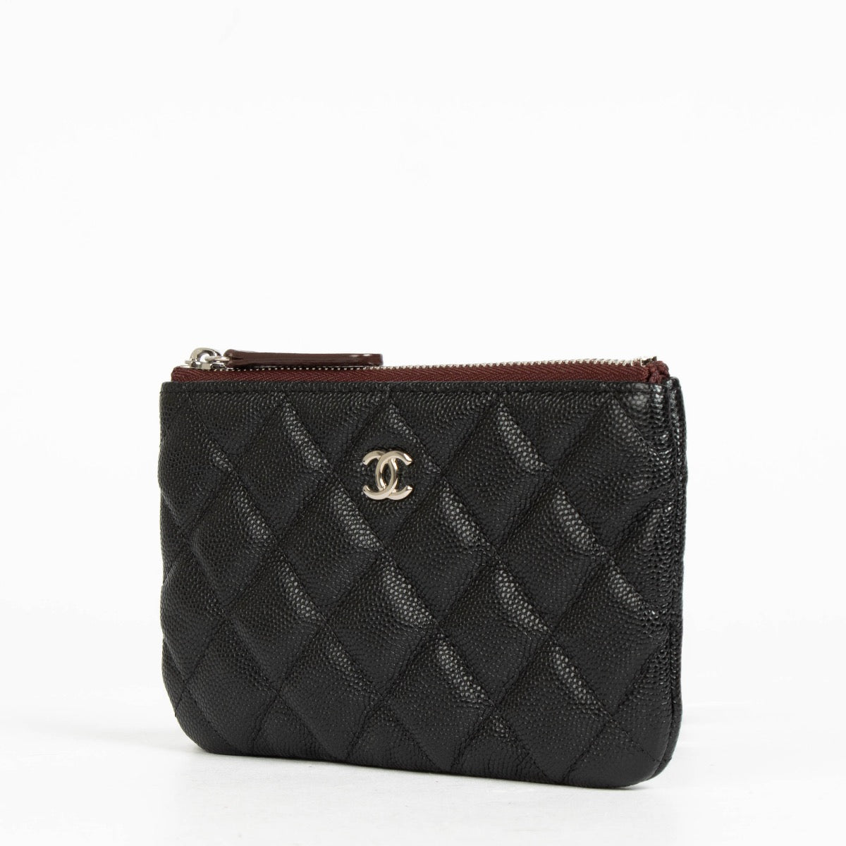 Authentic pre-loved Chanel Black Classic Small Zipped Pouch on Labellov.com