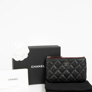 Authentic pre-loved Chanel Black Classic Small Zipped Pouch on Labellov.com