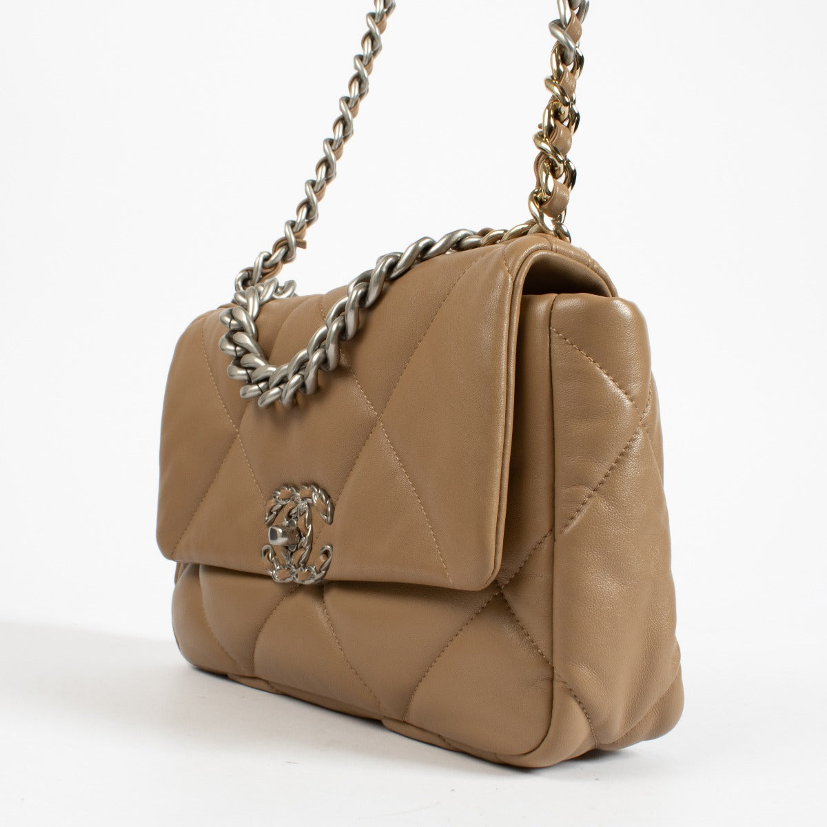 Sac Chanel 19 moyen beige foncé Chanel
