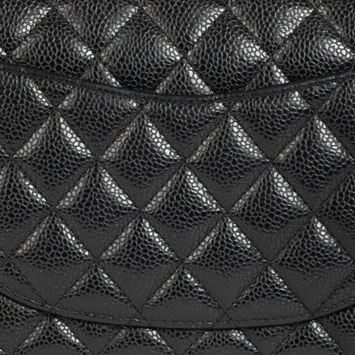 Chanel Zwarte Caviar Kleine Klassieke Handtas