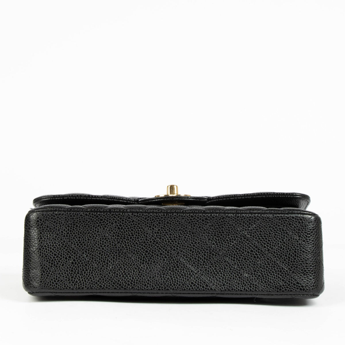 Chanel Zwarte Caviar Kleine Klassieke Handtas