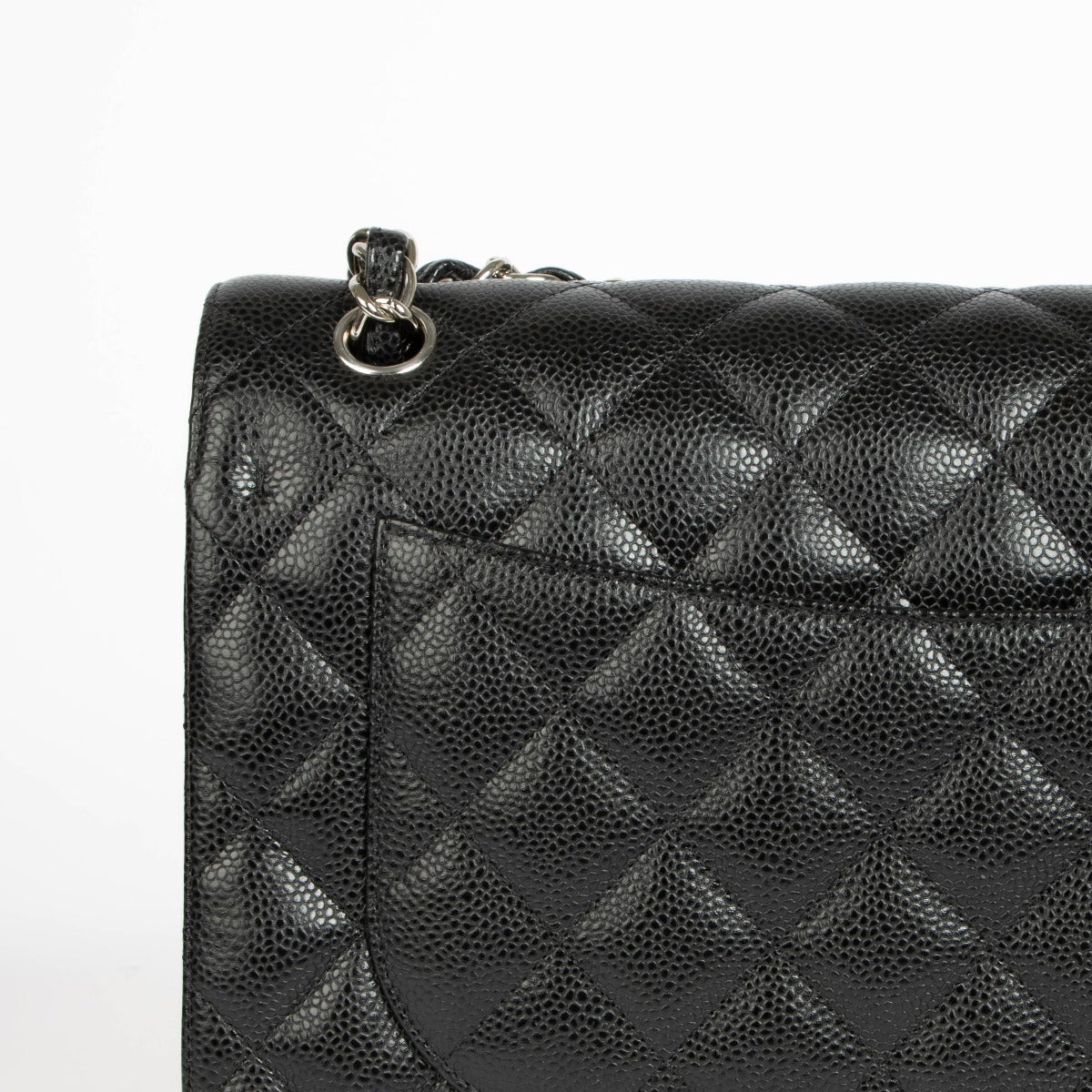 Authentic Chanel Black Caviar Large/Jumbo Classic Bag on Labellov.com