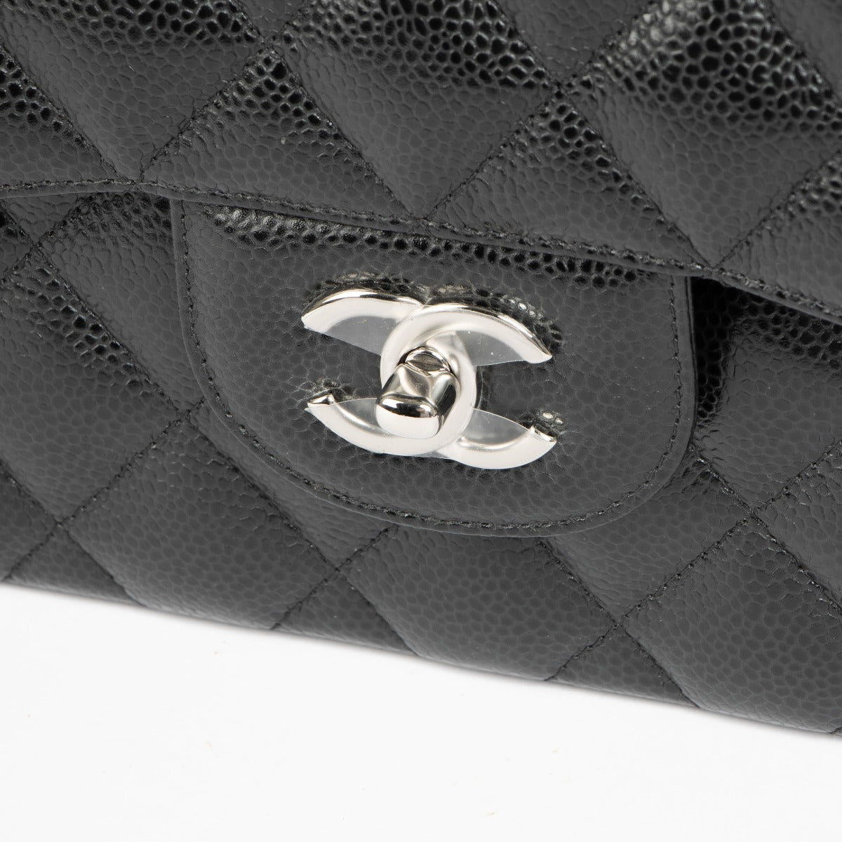 Authentic Chanel Black Caviar Large/Jumbo Classic Bag on Labellov.com