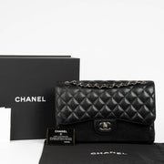 Authentic Chanel Black Caviar Large/Jumbo Classic Bag on Labellov.com